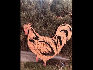 3 ft chicken and roosters 89.00 ea 
