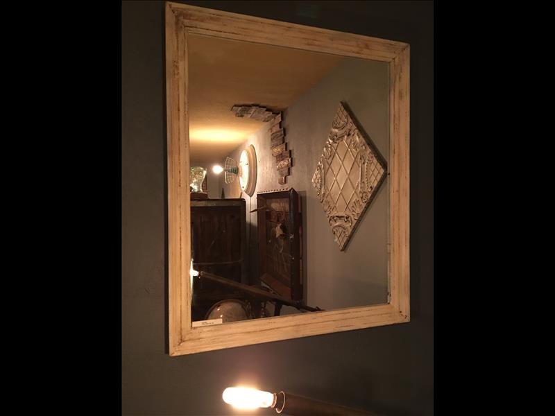 This great looking vintage mirror has an awesome finish on it for 129.00