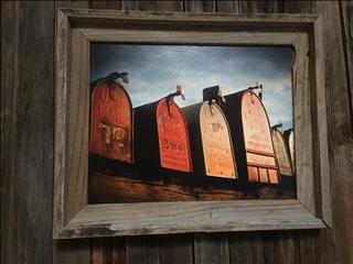 Mailbox art, who doesn't love it. Art by Catherine Sobredo - Carson City NV.