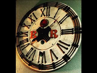 Railroad clock by Crazy Larry. 