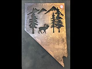 Nevada metal plasma art by Carson Cities- Dave Keller . 