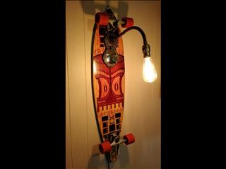 Skate board lamps, yeah we make em. 269.00 this one went quick. 