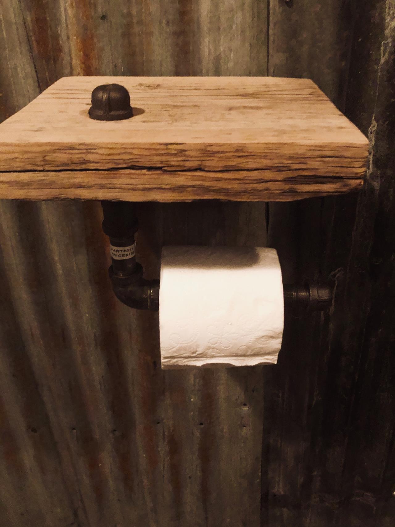 Rustic toilet paper holder
