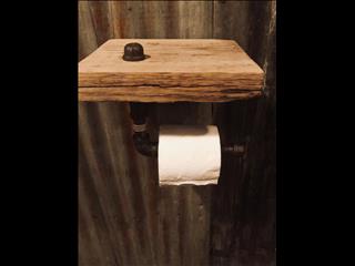 Rustic toilet paper holder