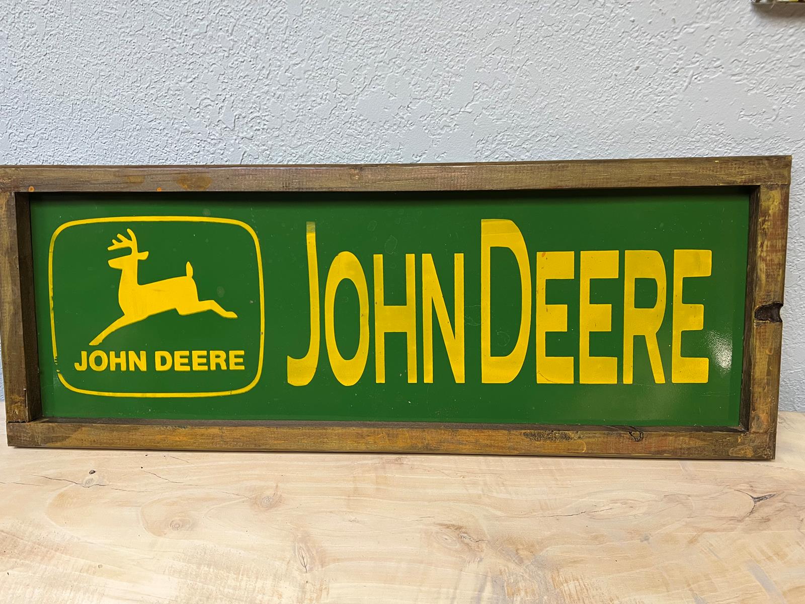 John deer sheet metal sign  0