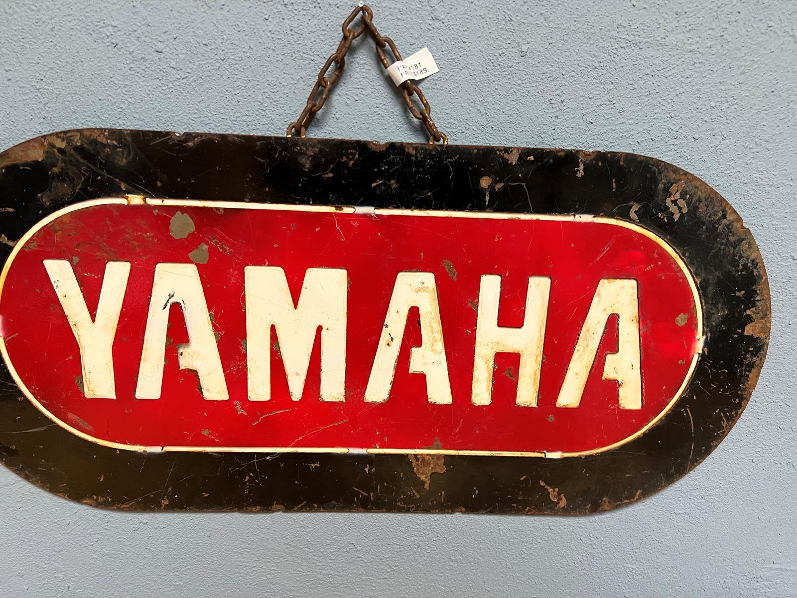 Vintage style Yamaha dirt bike sign 