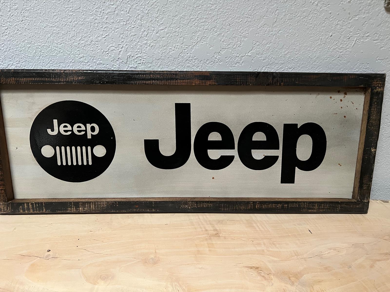 Jeep metal sign 0
