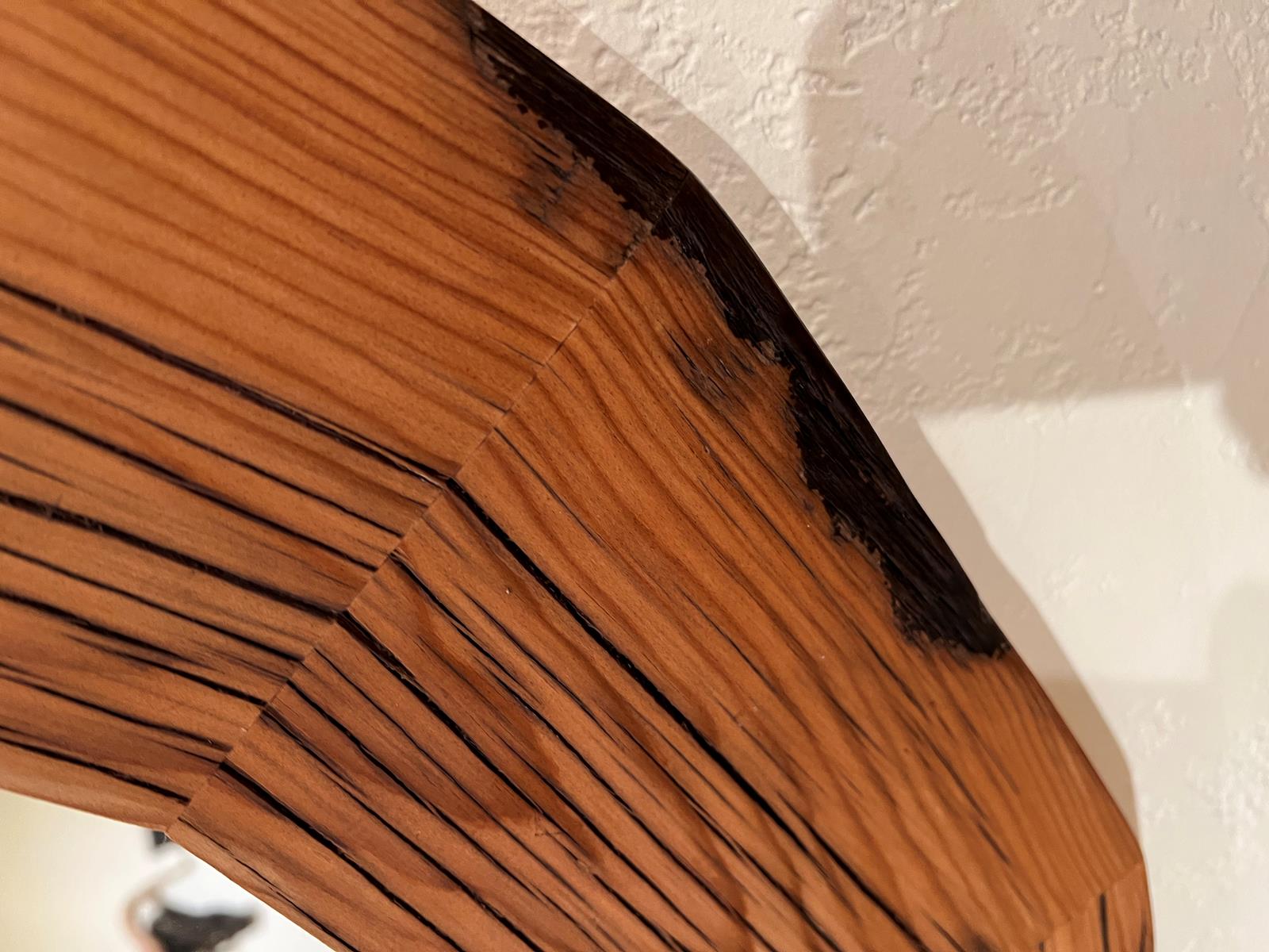 Black vein midcentury mirror  2
