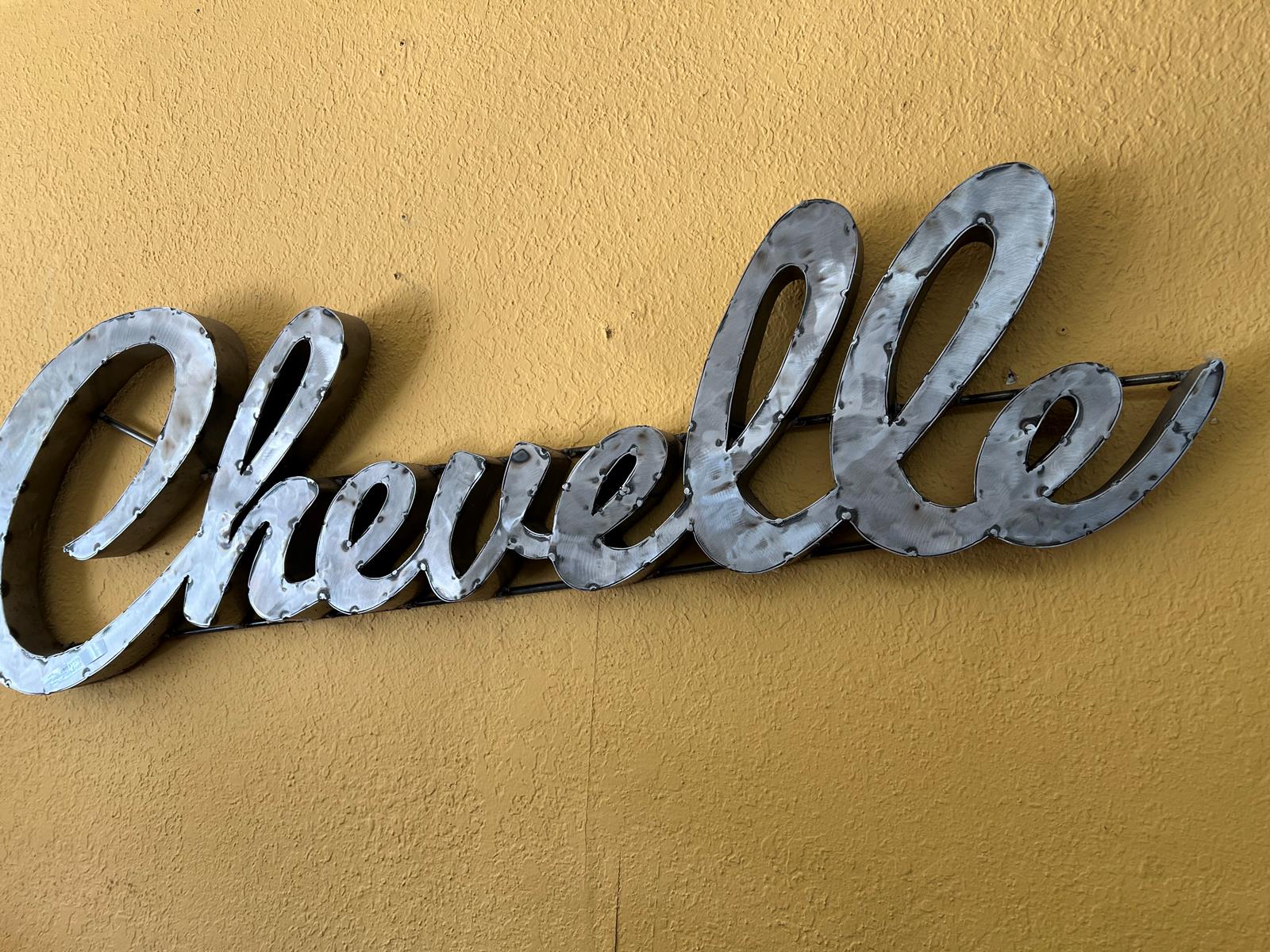 Chevelle script sign 0