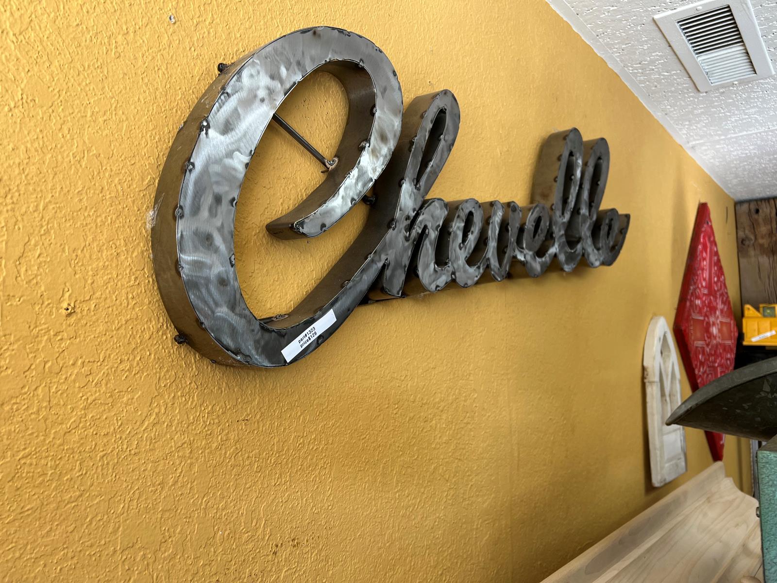 Chevelle script sign 1