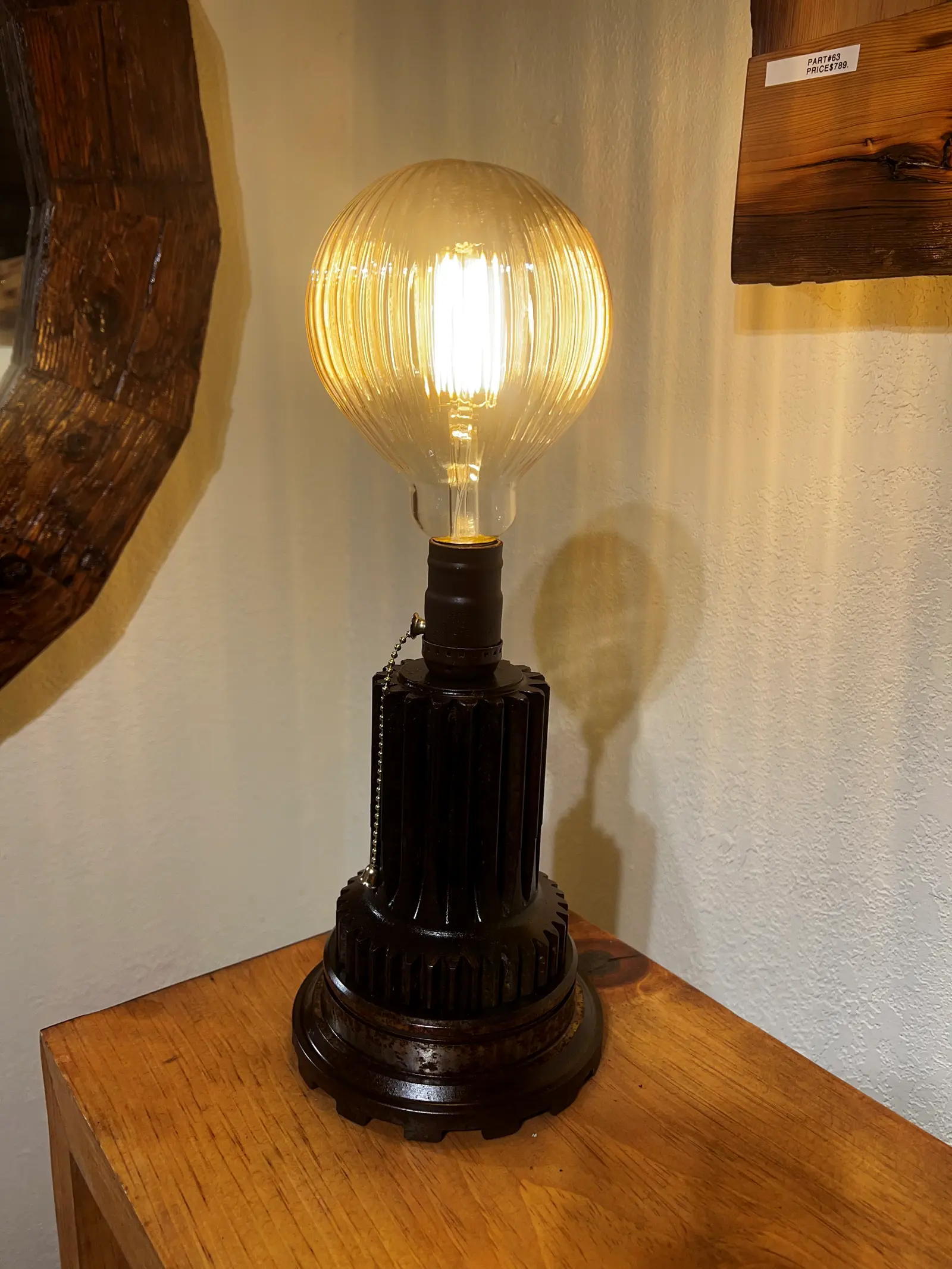 Industrial Gear Lamp